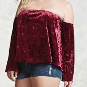 Forever 21+ Red Velvet Brand New Top! 2XL